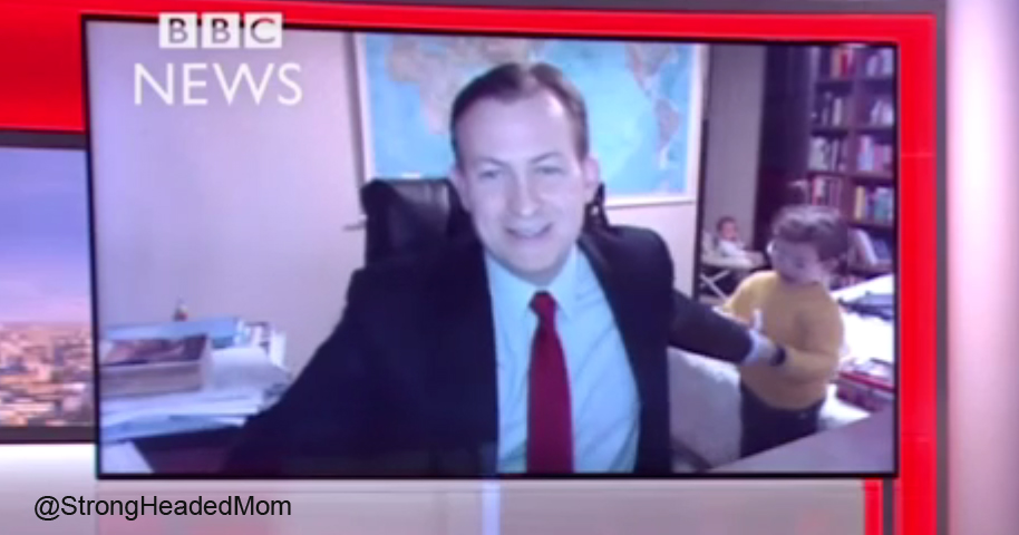 BBC interview interrupted by kids open letter to perfect parents