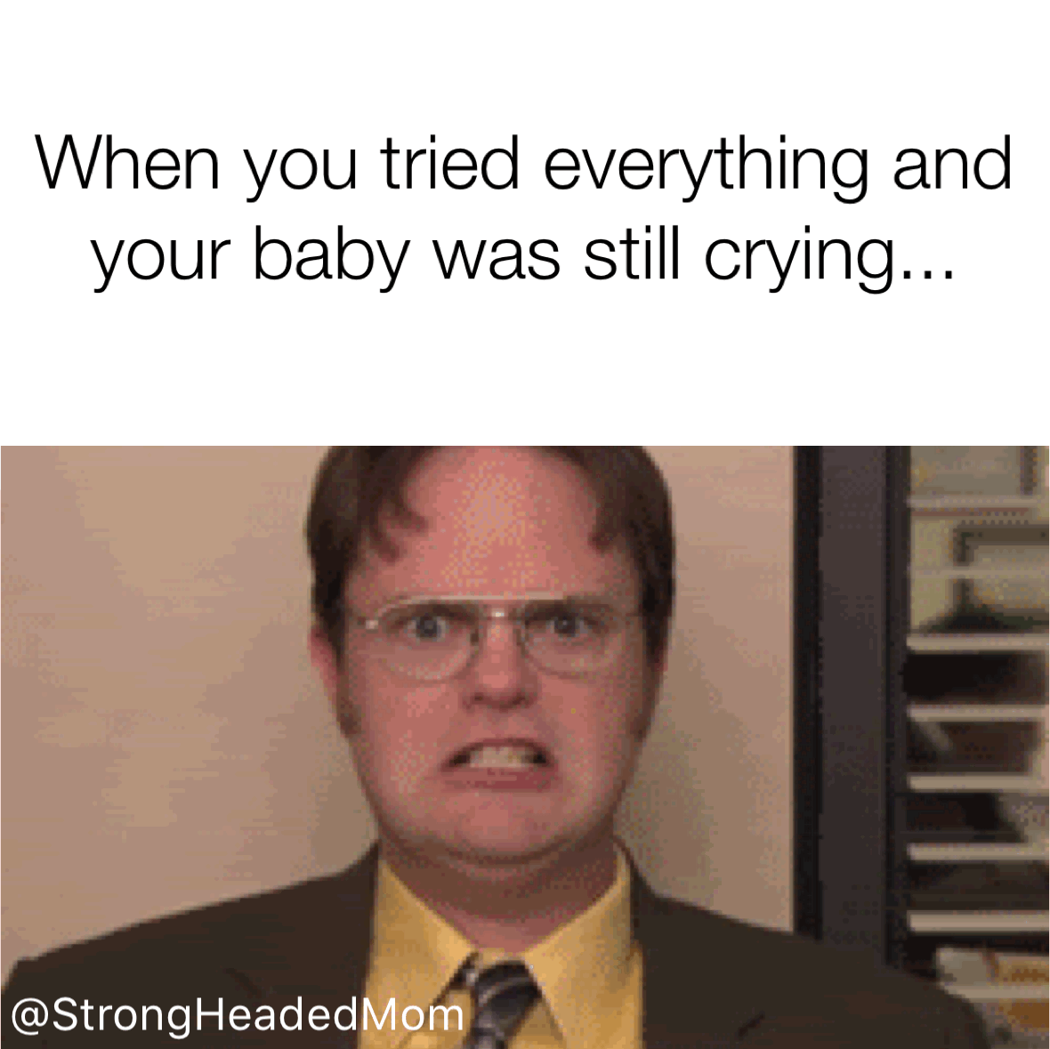 stage two angry about crying baby