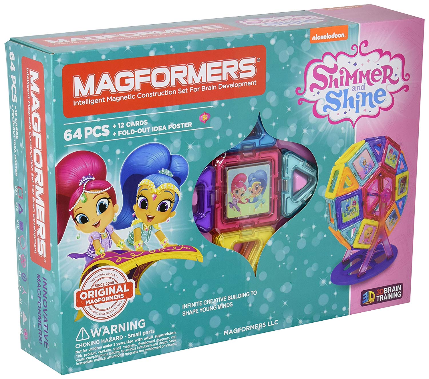 MAGFORMERS Shimmer and Shine Carnival Magnetic Building Set